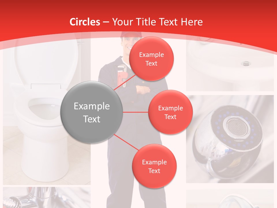 Drain Repairman Equipment PowerPoint Template
