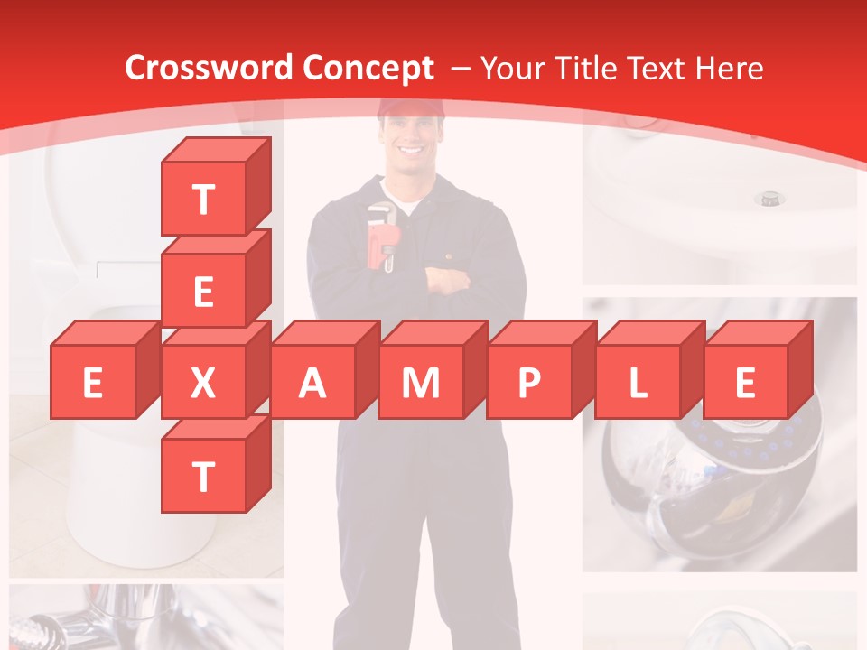 Drain Repairman Equipment PowerPoint Template