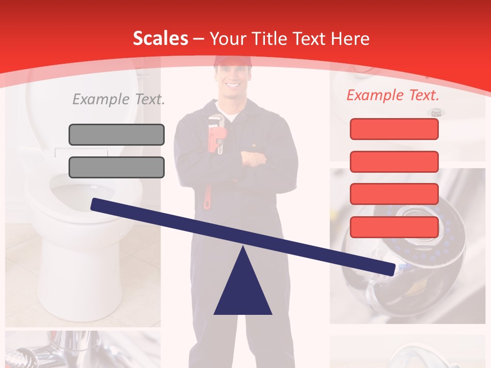 Drain Repairman Equipment PowerPoint Template