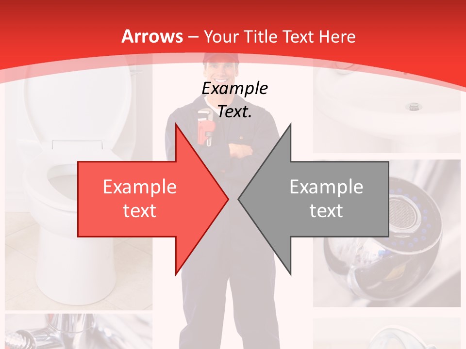 Drain Repairman Equipment PowerPoint Template