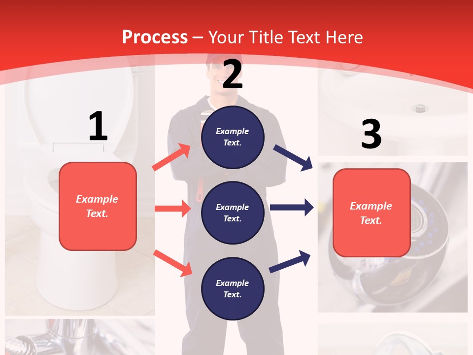 Drain Repairman Equipment PowerPoint Template