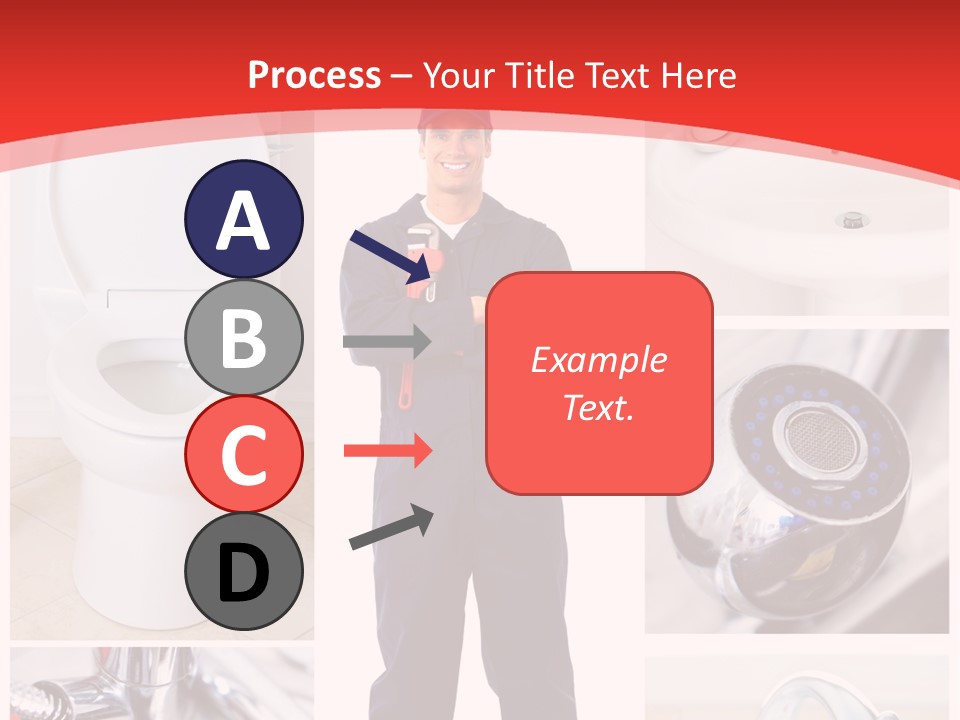 Drain Repairman Equipment PowerPoint Template