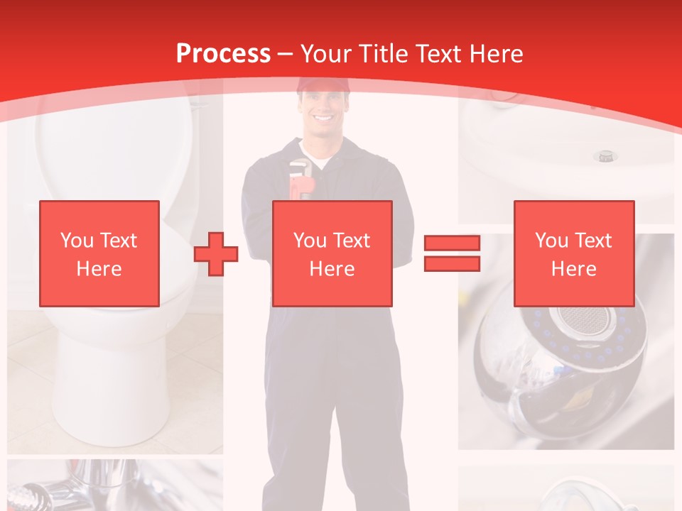 Drain Repairman Equipment PowerPoint Template