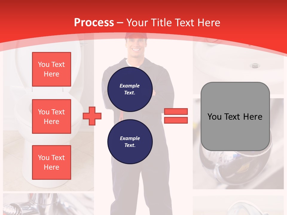Drain Repairman Equipment PowerPoint Template
