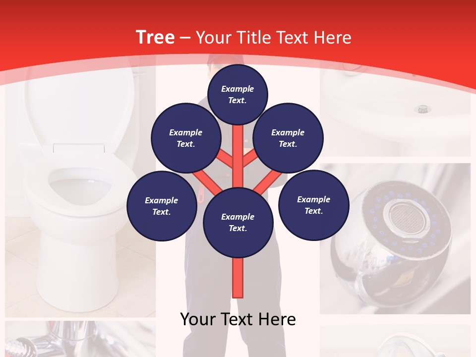 Drain Repairman Equipment PowerPoint Template