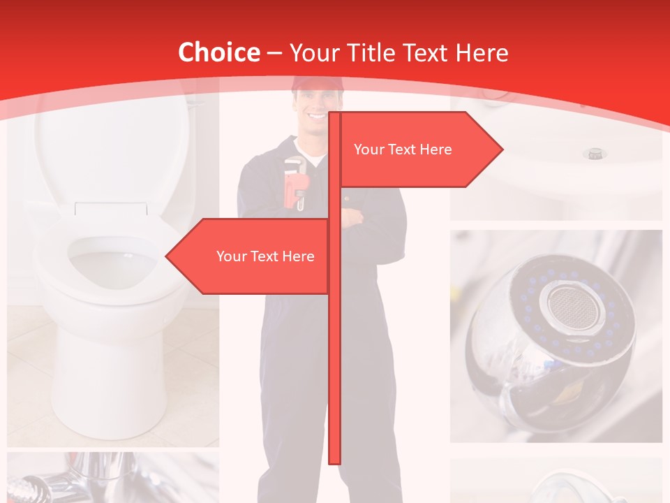 Drain Repairman Equipment PowerPoint Template