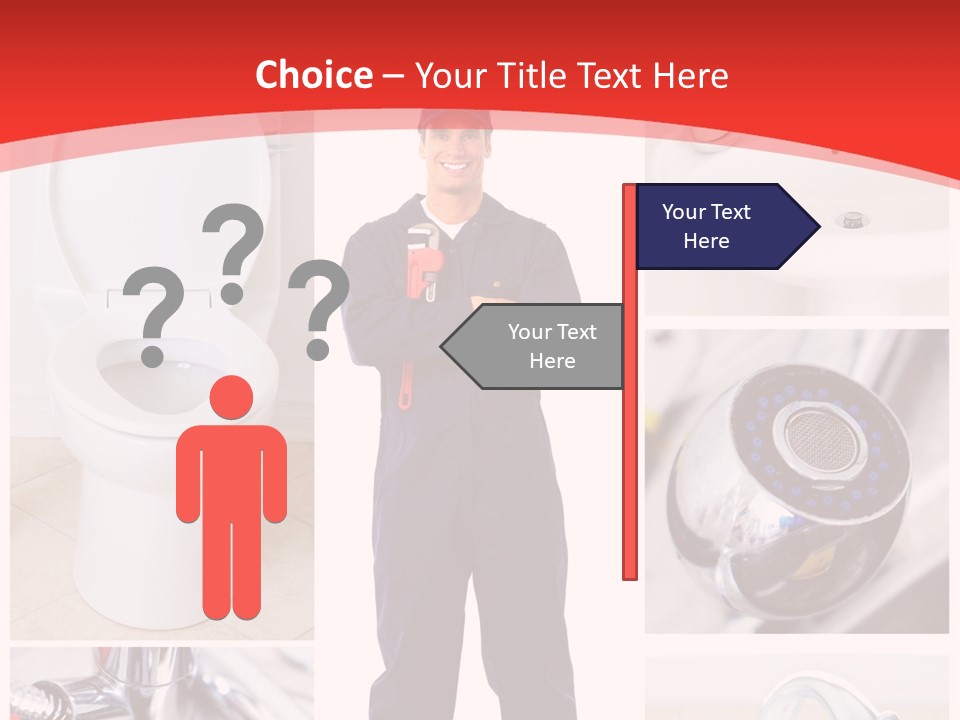 Drain Repairman Equipment PowerPoint Template