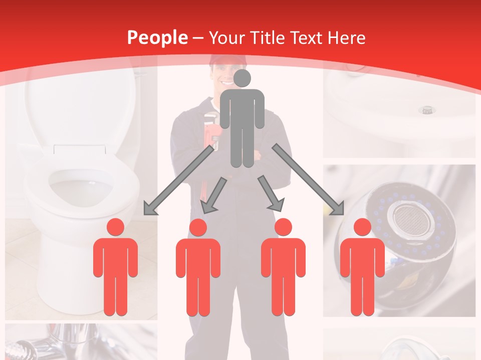 Drain Repairman Equipment PowerPoint Template