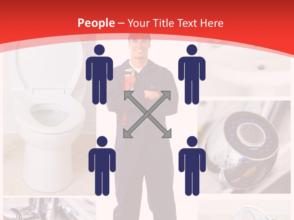 Drain Repairman Equipment PowerPoint Template