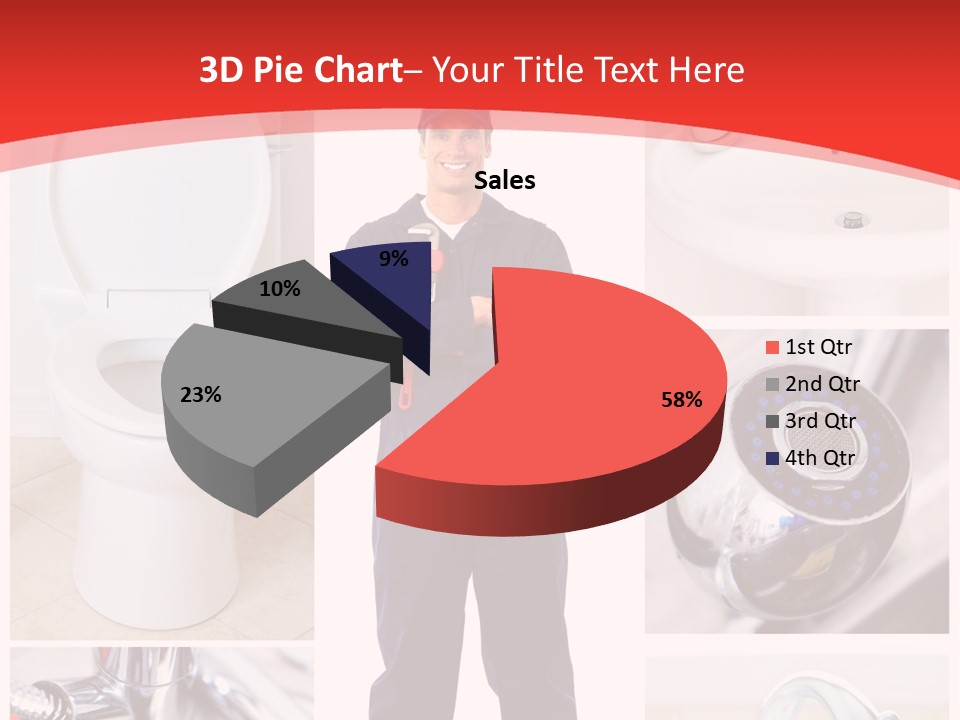 Drain Repairman Equipment PowerPoint Template
