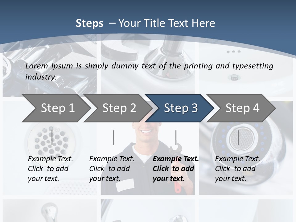 Industrial Installing Person PowerPoint Template