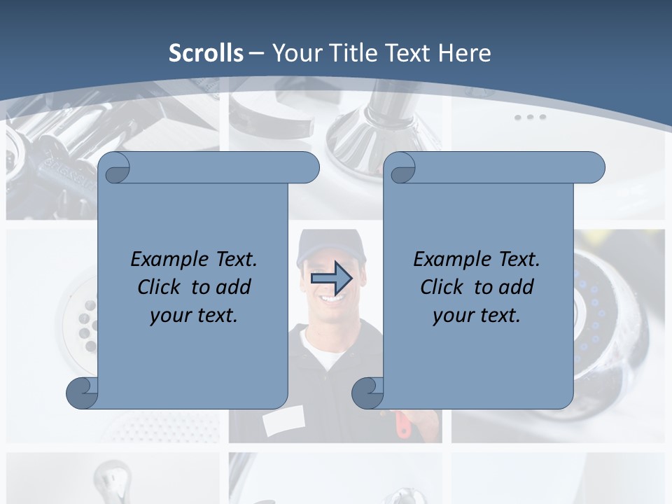 Industrial Installing Person PowerPoint Template