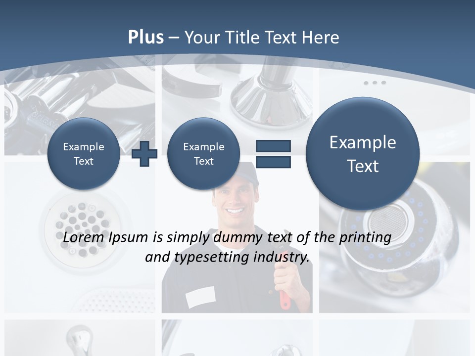 Industrial Installing Person PowerPoint Template