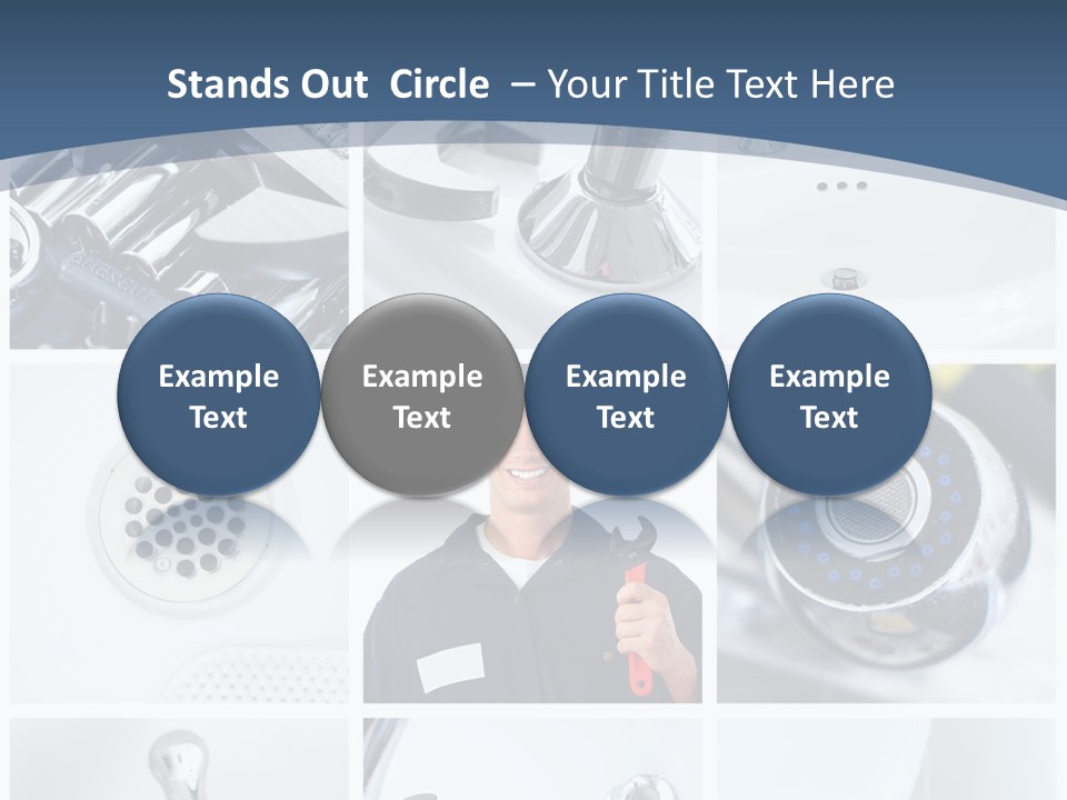 Industrial Installing Person PowerPoint Template