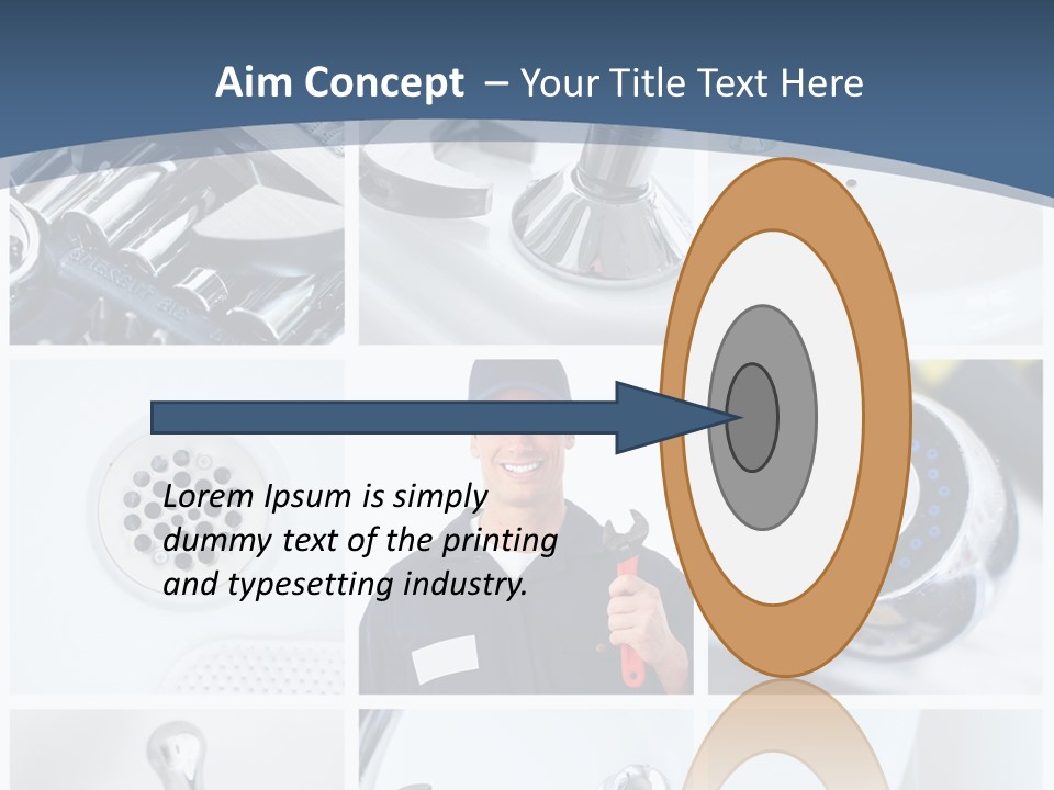 Industrial Installing Person PowerPoint Template