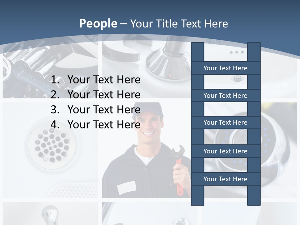 Industrial Installing Person PowerPoint Template