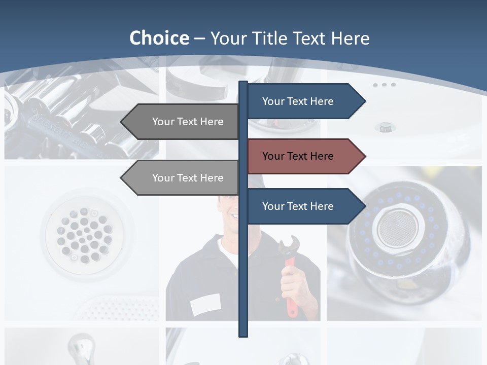 Industrial Installing Person PowerPoint Template