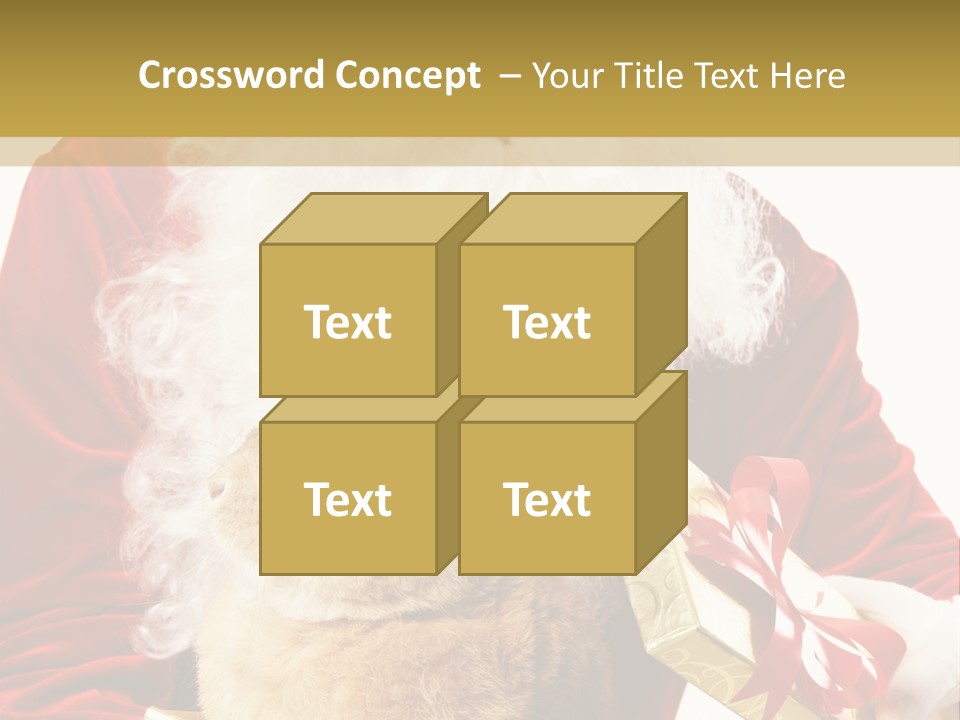 Box Winter Bunny PowerPoint Template