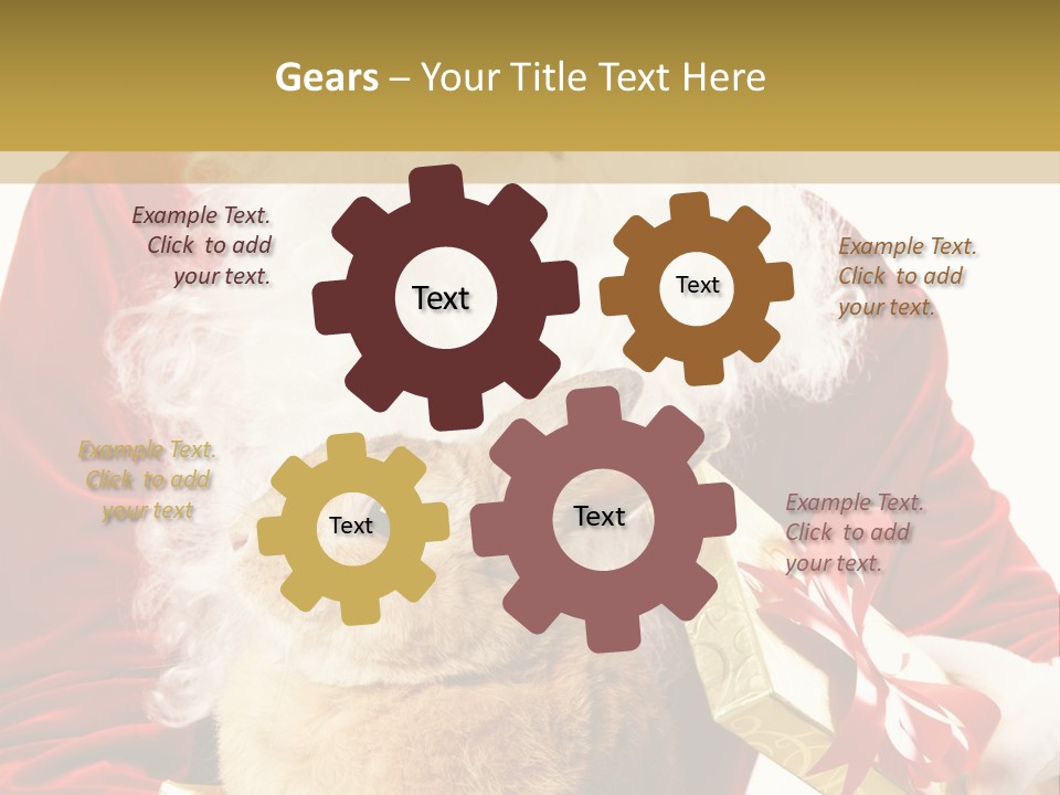 Box Winter Bunny PowerPoint Template