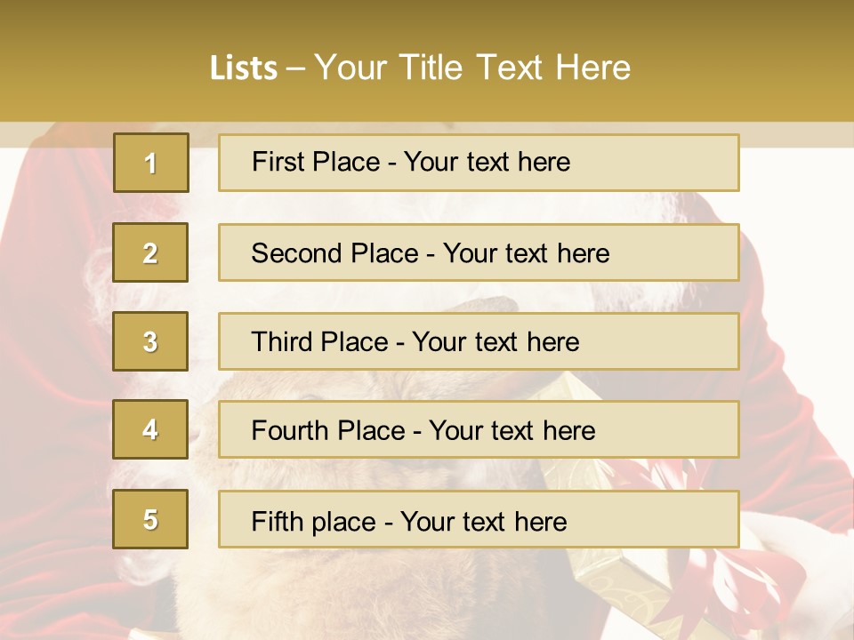 Box Winter Bunny PowerPoint Template