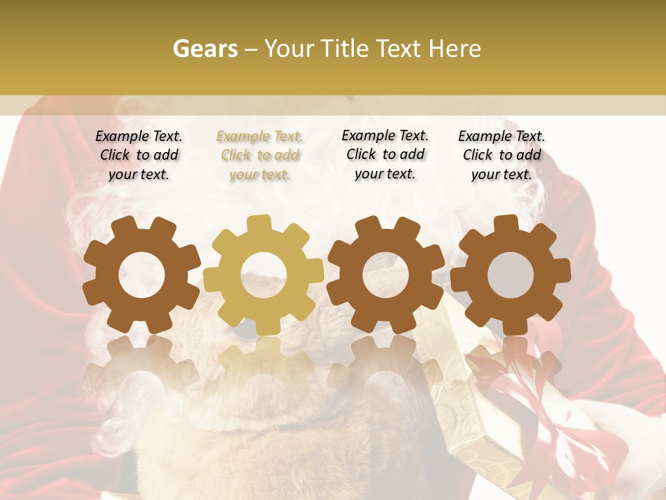 Box Winter Bunny PowerPoint Template