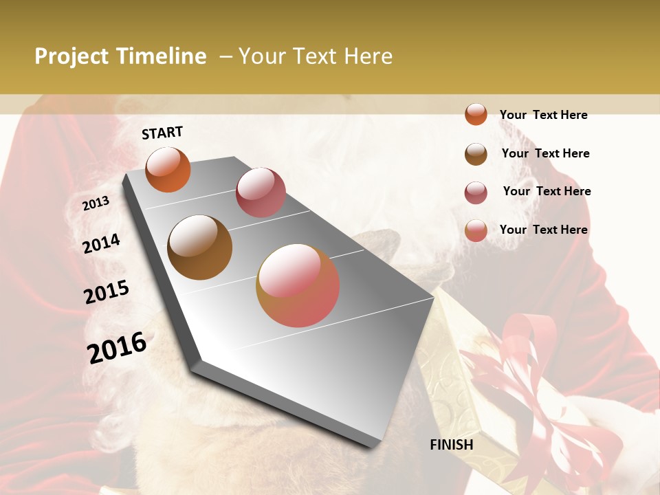 Box Winter Bunny PowerPoint Template