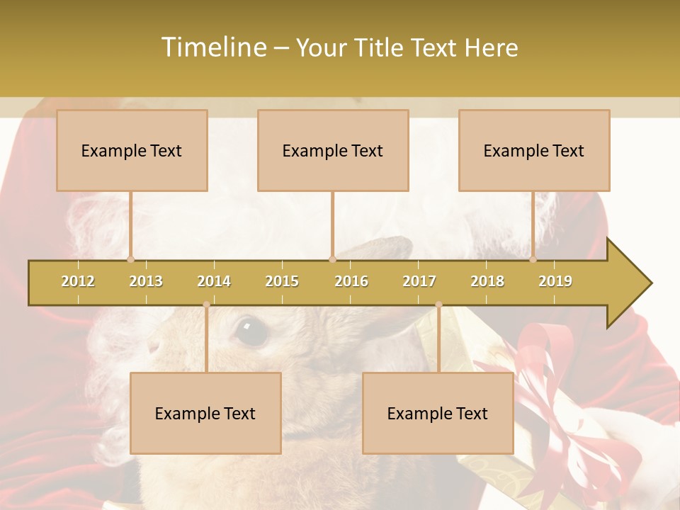 Box Winter Bunny PowerPoint Template