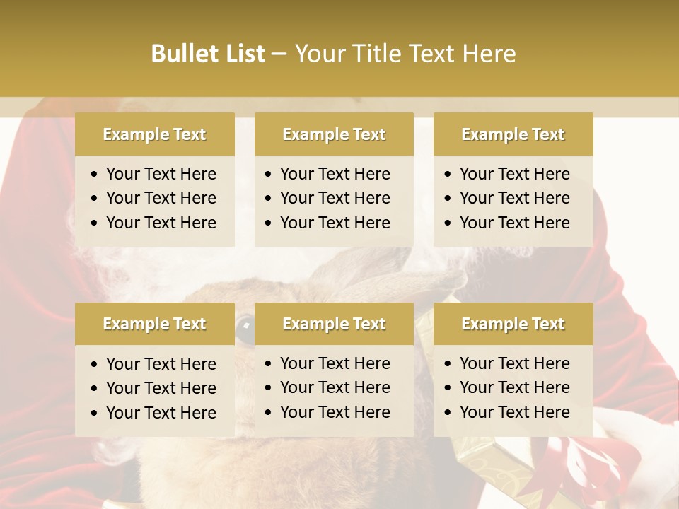 Box Winter Bunny PowerPoint Template