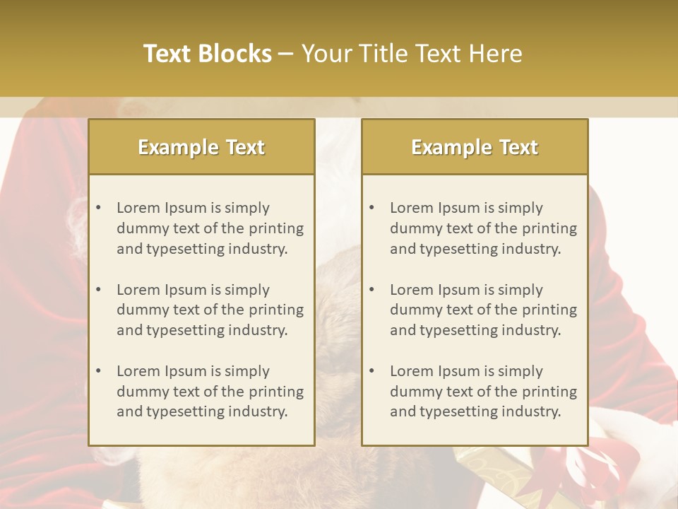 Box Winter Bunny PowerPoint Template