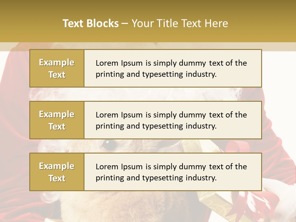 Box Winter Bunny PowerPoint Template