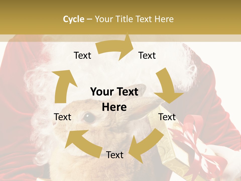 Box Winter Bunny PowerPoint Template