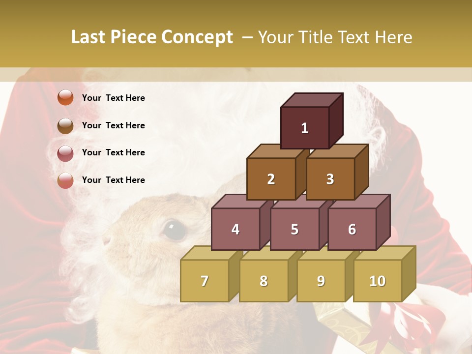 Box Winter Bunny PowerPoint Template