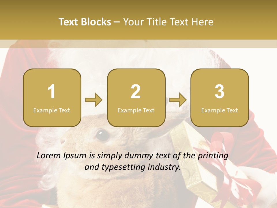 Box Winter Bunny PowerPoint Template