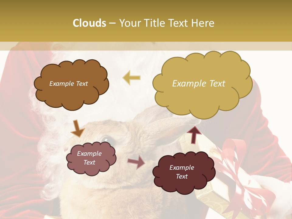 Box Winter Bunny PowerPoint Template