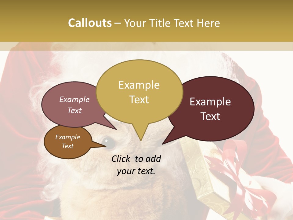 Box Winter Bunny PowerPoint Template