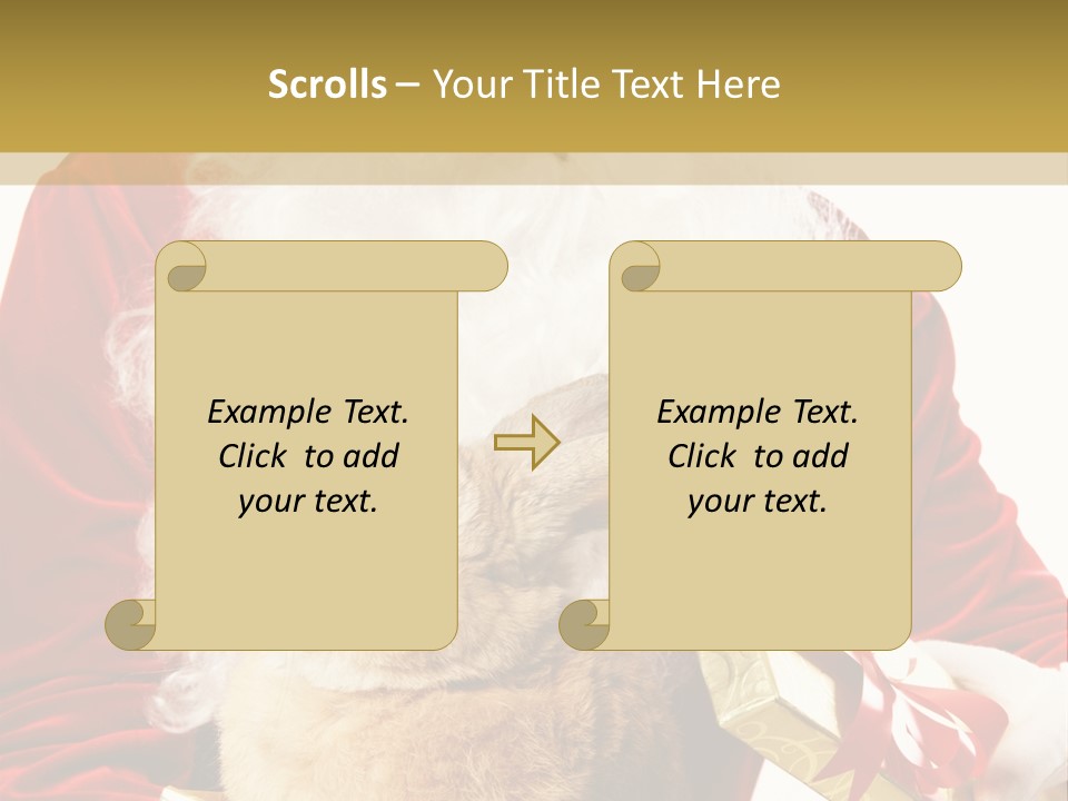 Box Winter Bunny PowerPoint Template