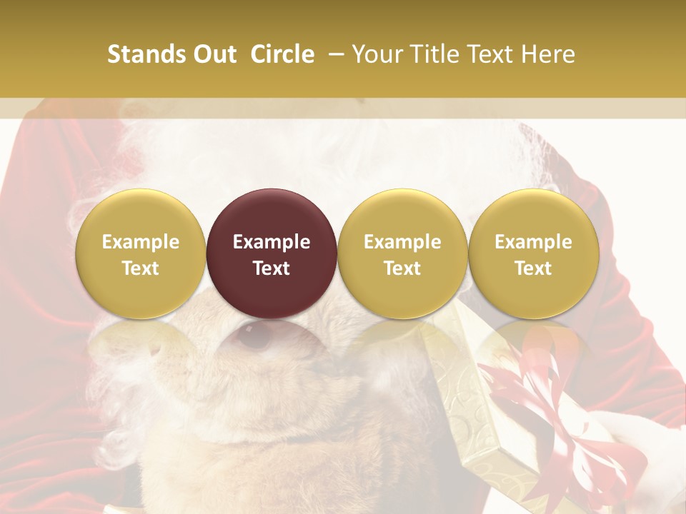 Box Winter Bunny PowerPoint Template