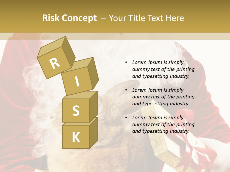 Box Winter Bunny PowerPoint Template