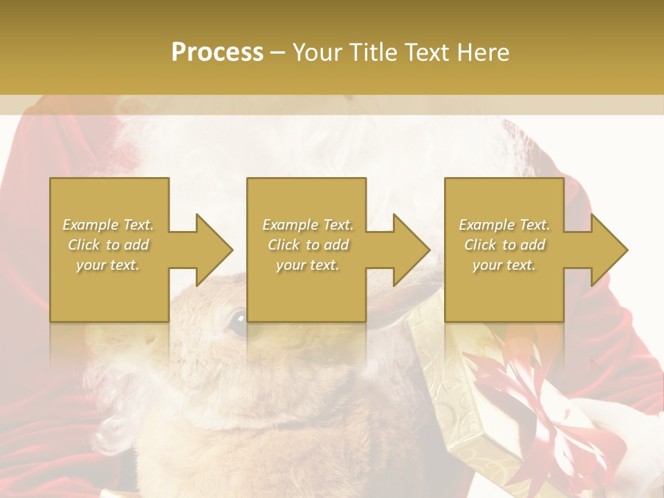 Box Winter Bunny PowerPoint Template