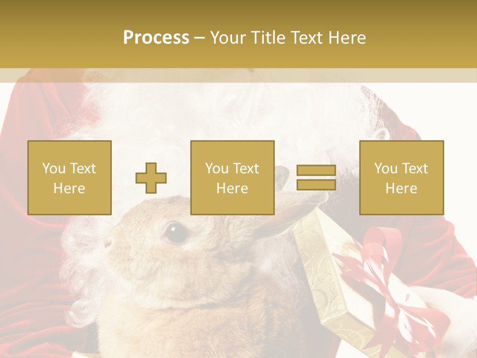 Box Winter Bunny PowerPoint Template
