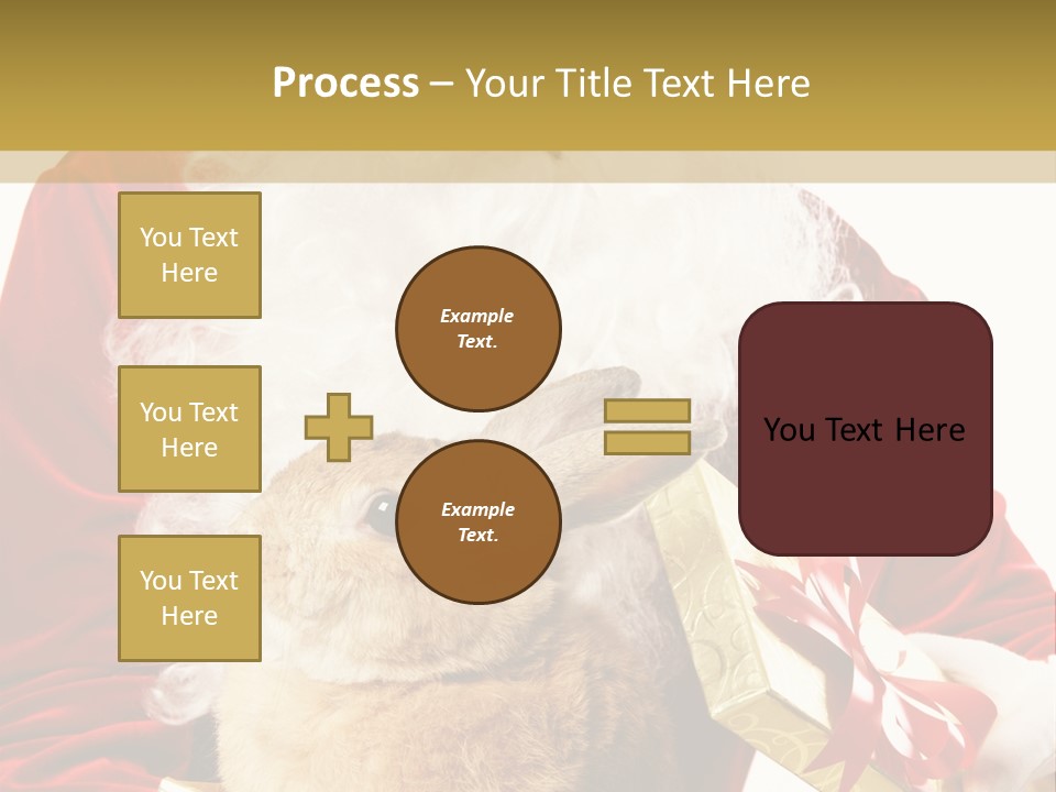 Box Winter Bunny PowerPoint Template