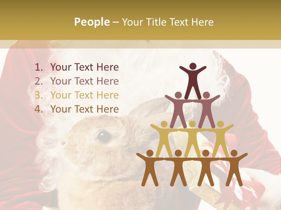 Box Winter Bunny PowerPoint Template