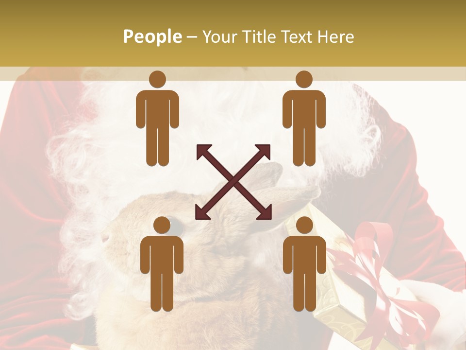 Box Winter Bunny PowerPoint Template