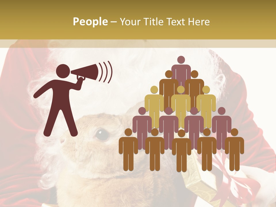 Box Winter Bunny PowerPoint Template