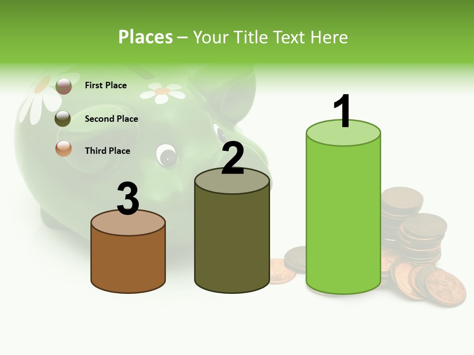 Green Save Savings PowerPoint Template