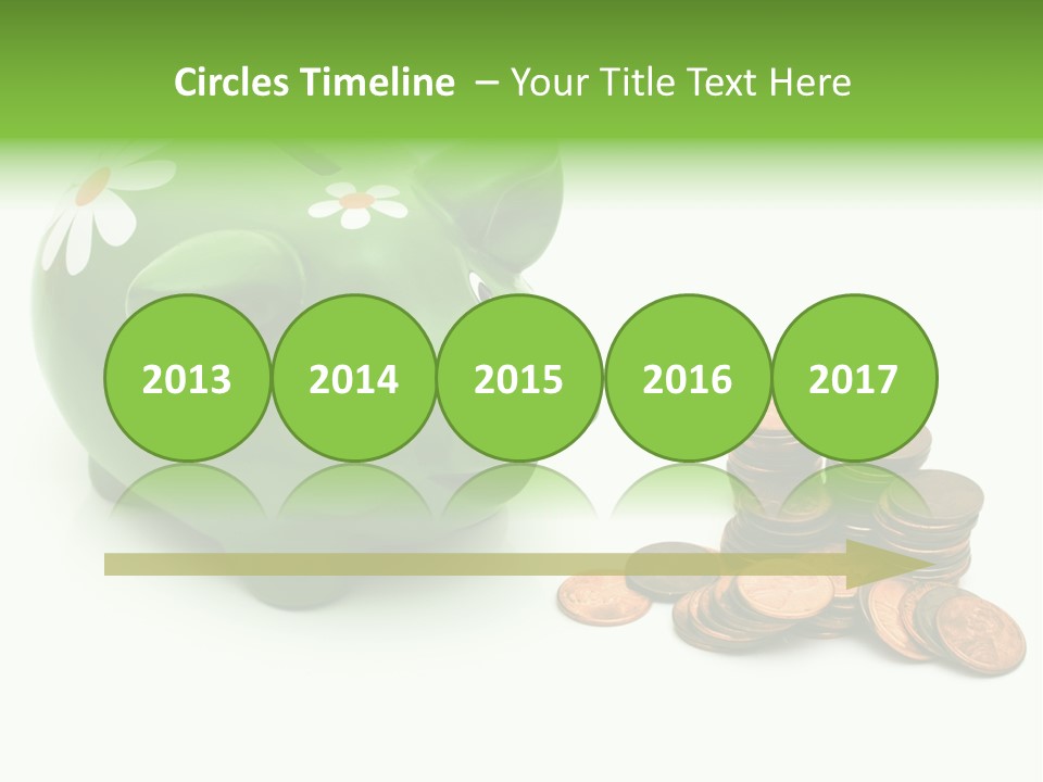 Green Save Savings PowerPoint Template