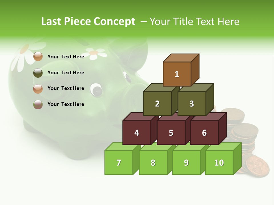 Green Save Savings PowerPoint Template