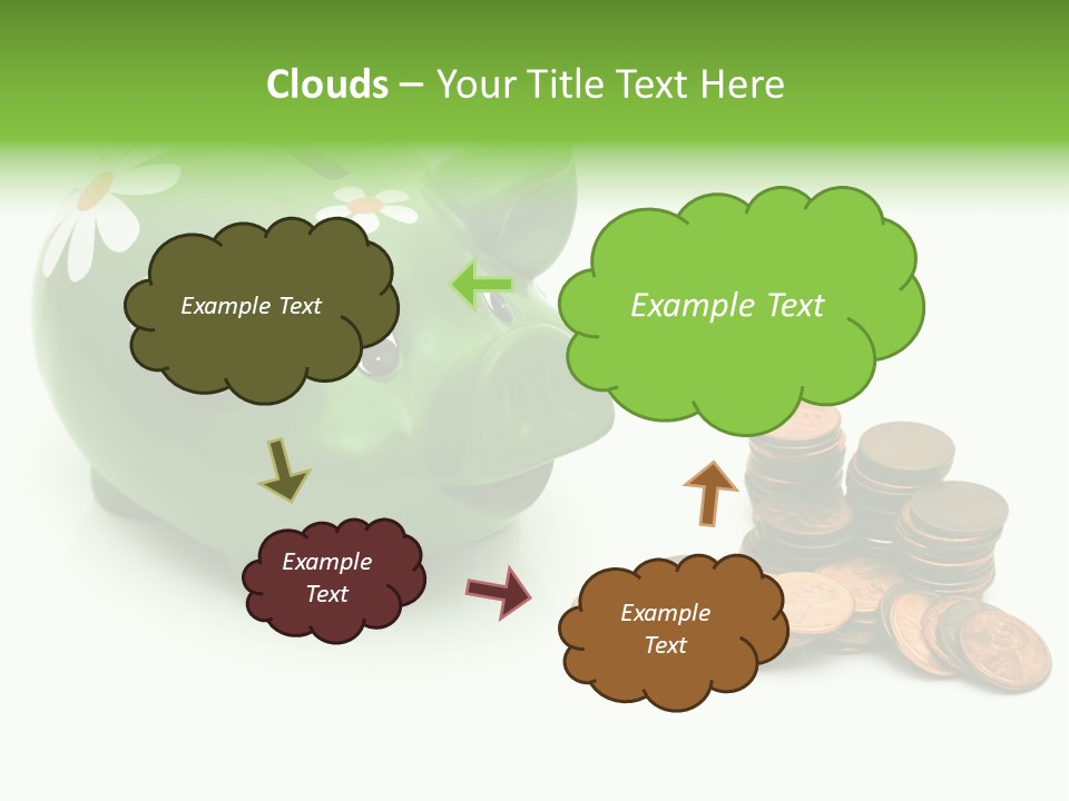 Green Save Savings PowerPoint Template