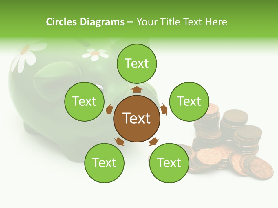 Green Save Savings PowerPoint Template