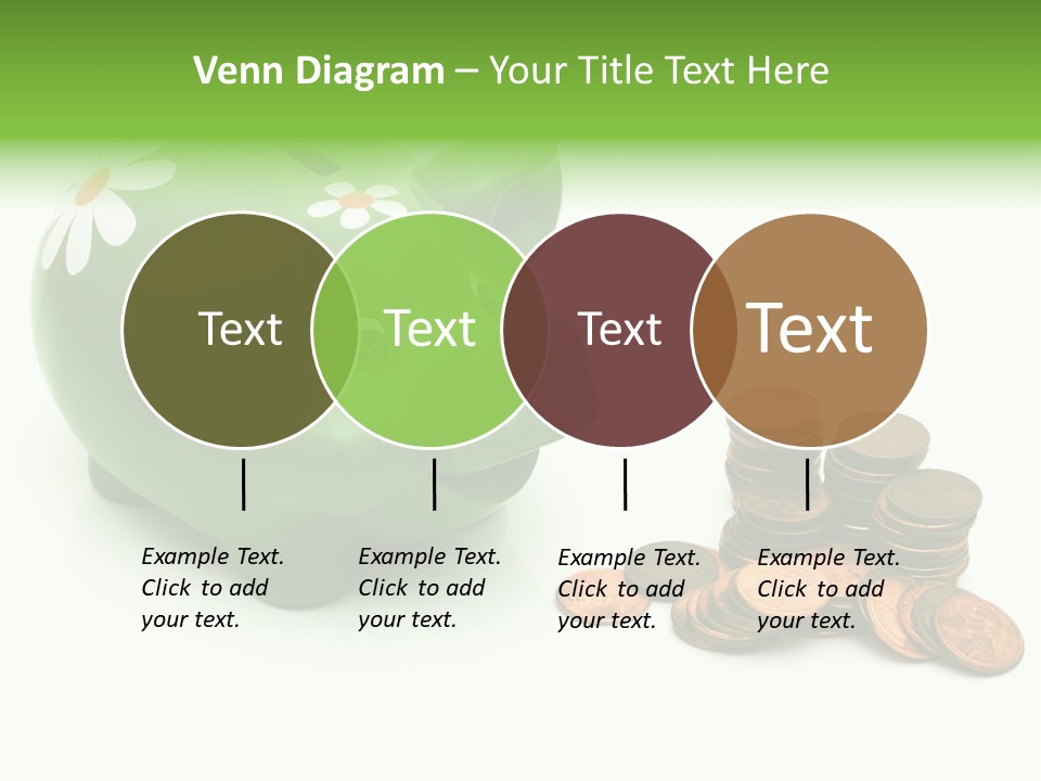 Green Save Savings PowerPoint Template